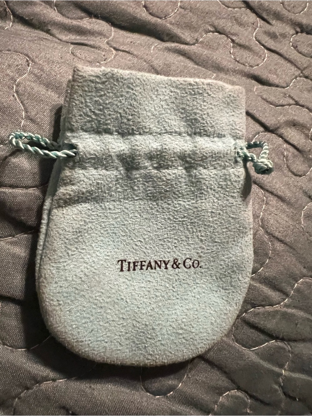Tiffany & Co. Drawstring Jewelry Pouch in Tiffany Blue
